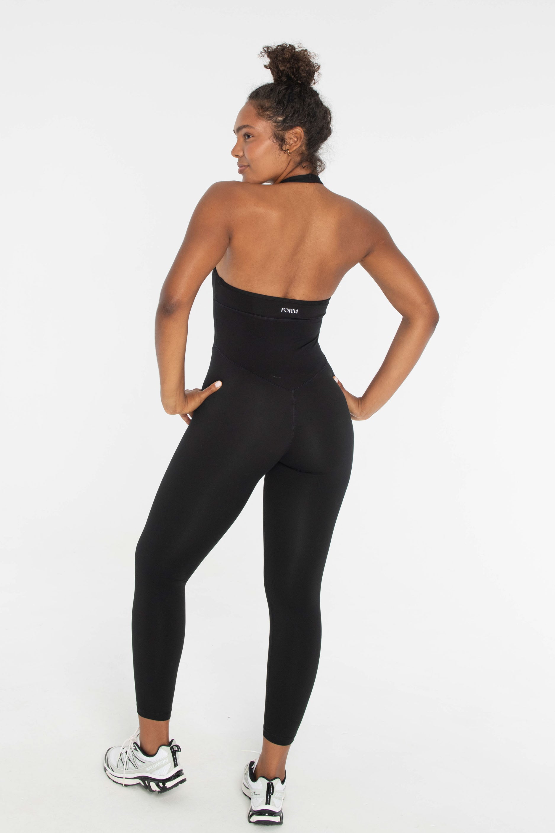 Halter Onesie   Black
