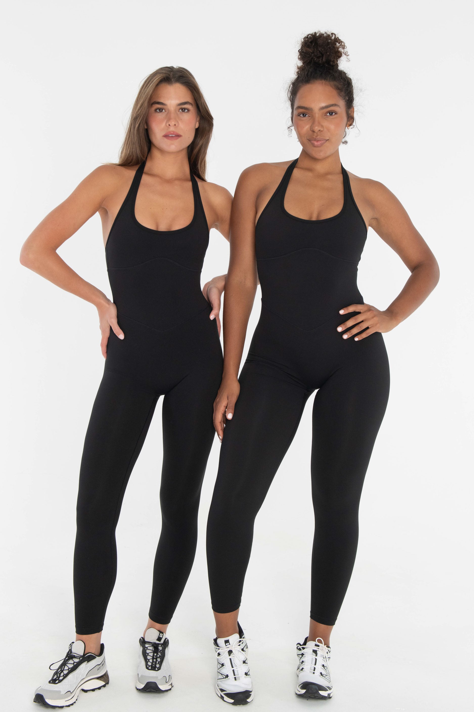 Halter Onesie   Black
