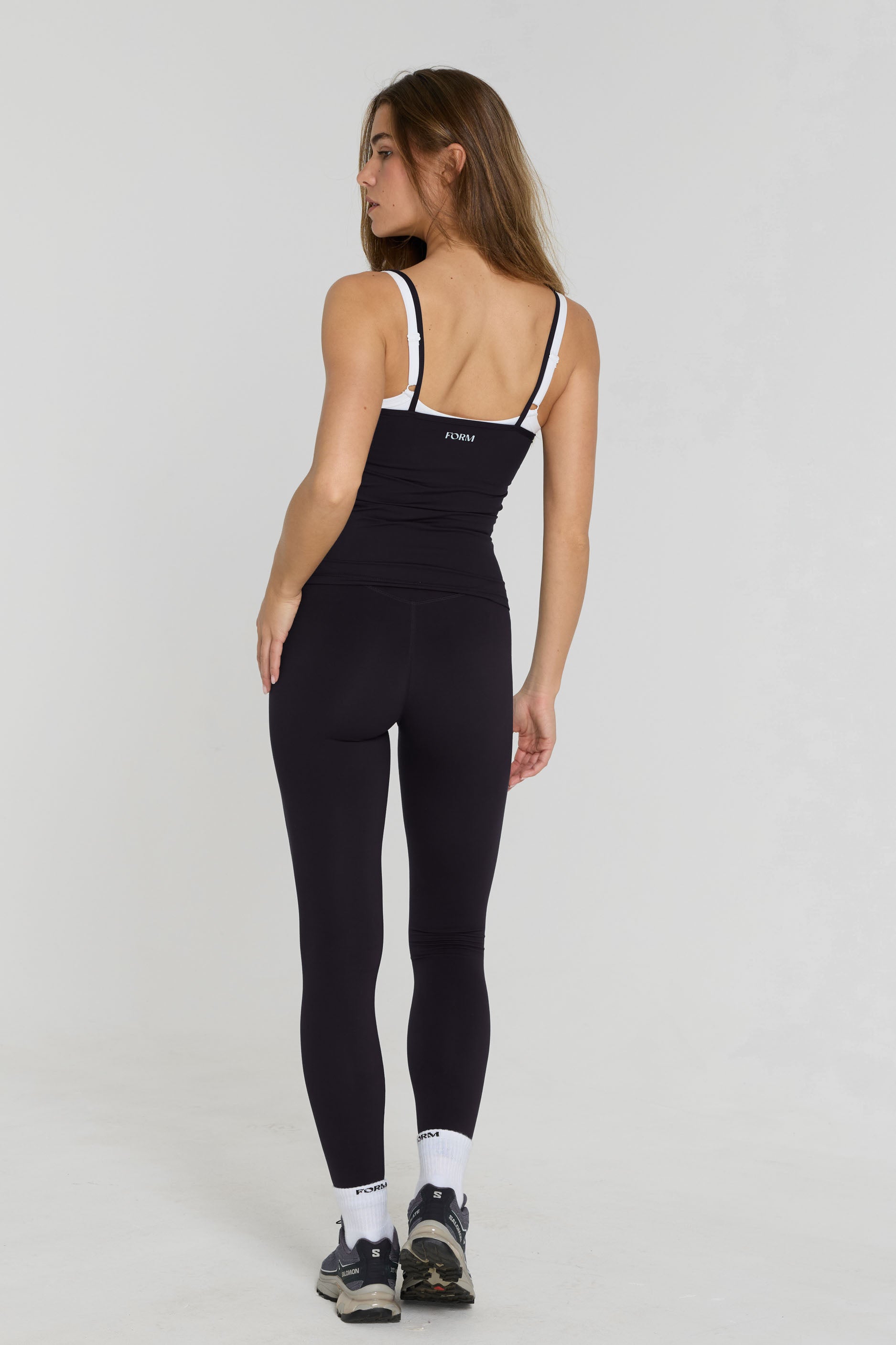 Layered Tank   Black/White
