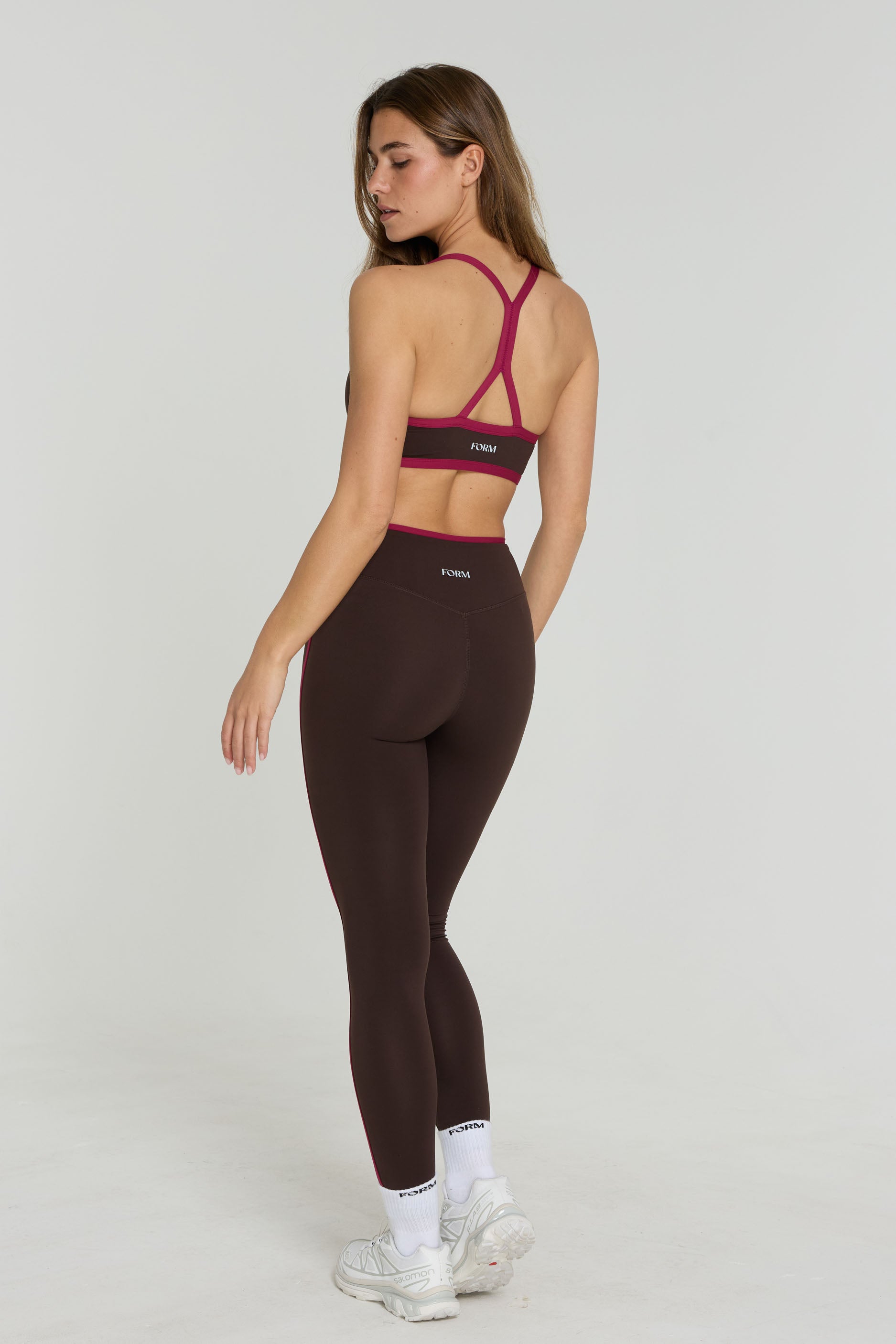 Two Tone Leggings   Espresso/Crush
