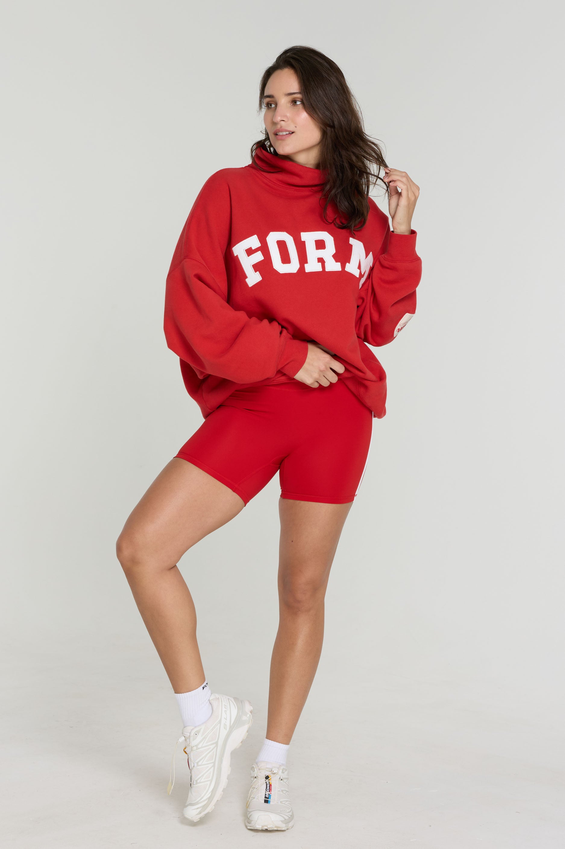uniFORM Sweatshirt   Cherry/White
