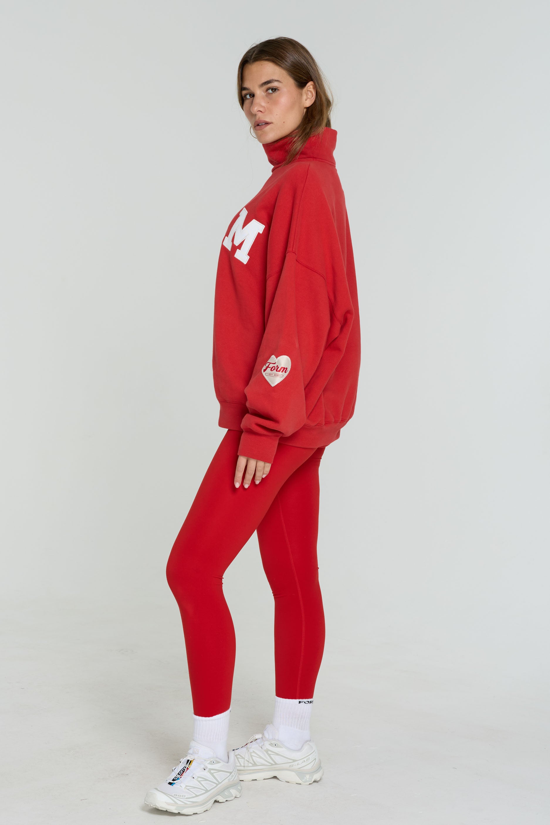 uniFORM Sweatshirt   Cherry/White
