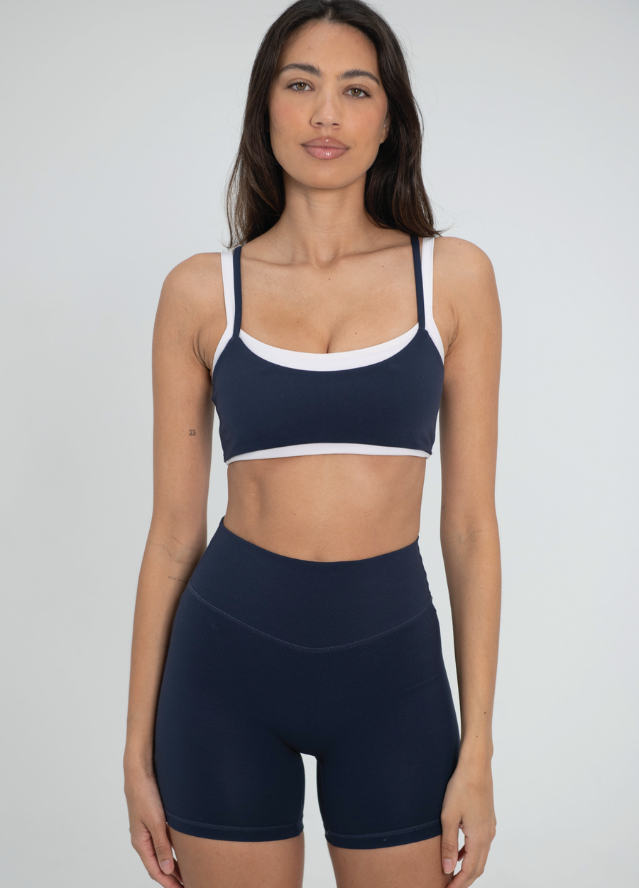 Layered Bra - Navy