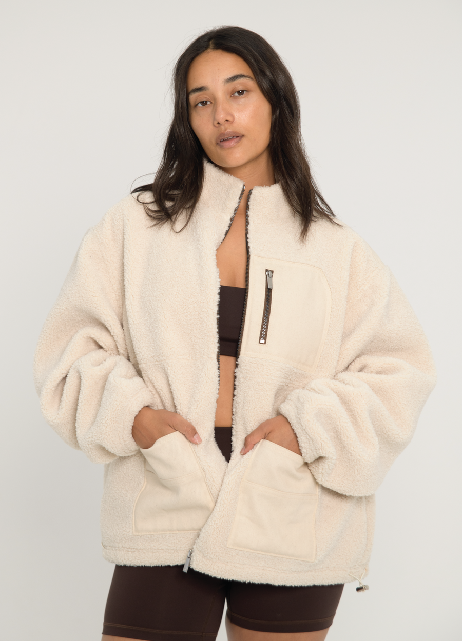 Sherpa Jacket - Cream