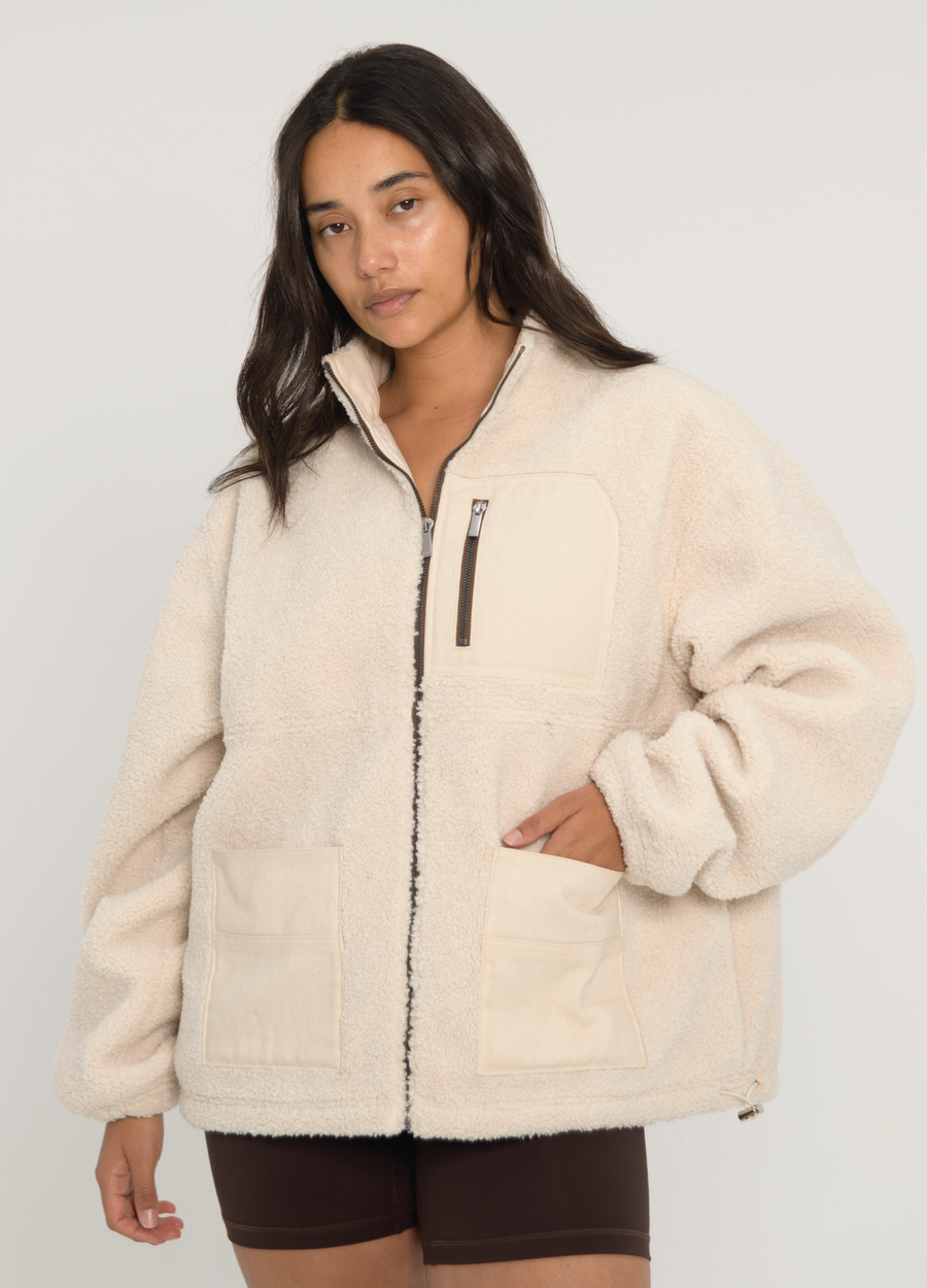 Sherpa Jacket - Cream