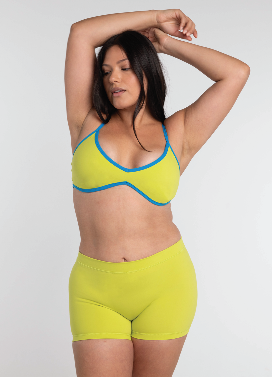 Triangle Bra - Lime