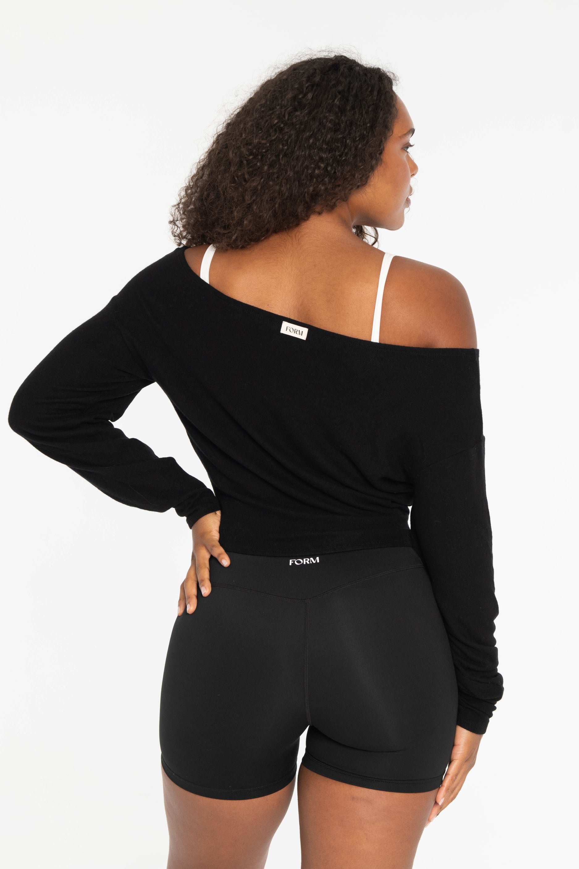 Off Shoulder Sweater   Black
