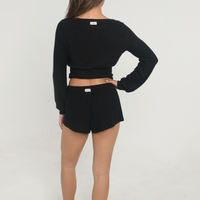 Sweater Shorts - Black