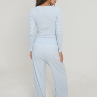 Pointelle Pants - Baby Blue