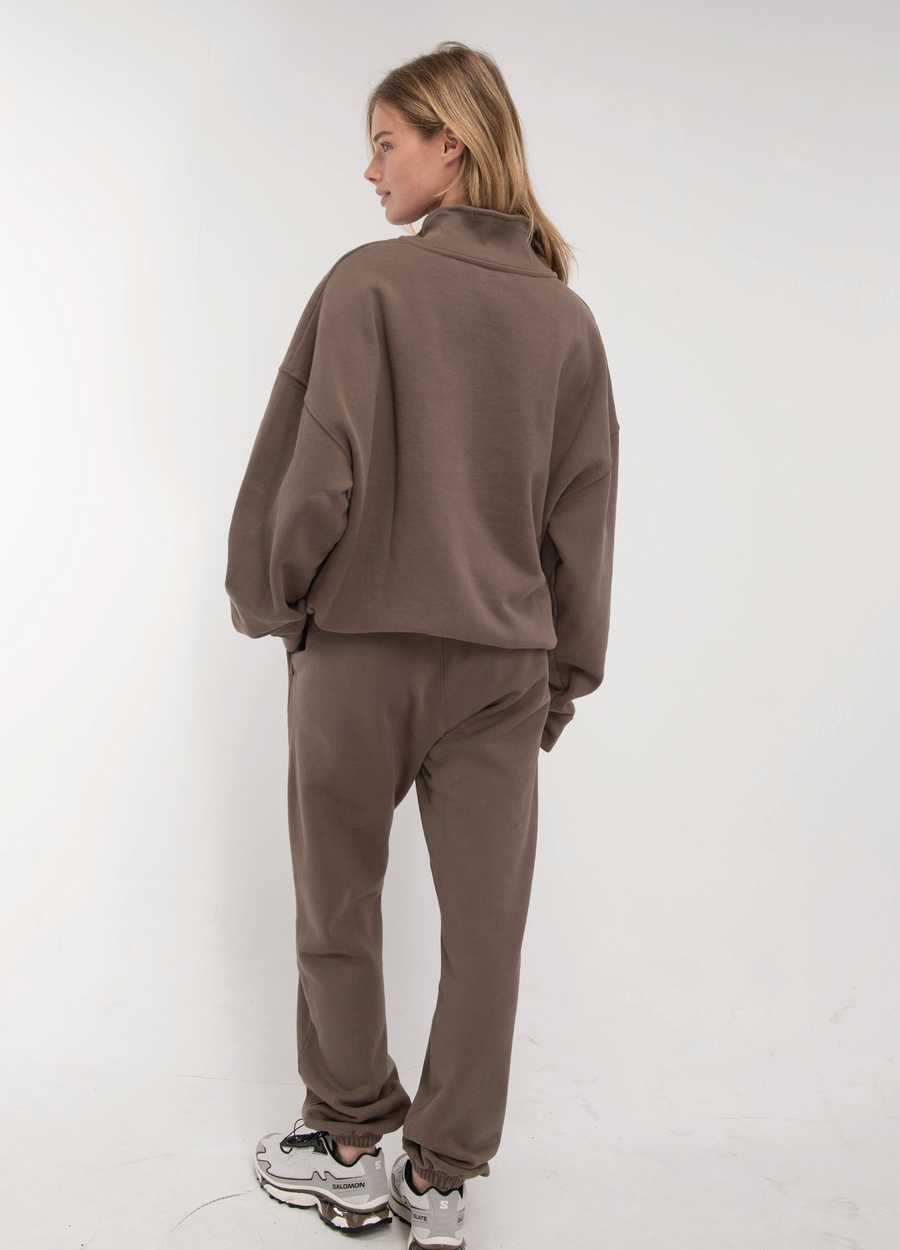 Quarter Zip - Walnut