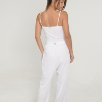 Pointelle Pants - White