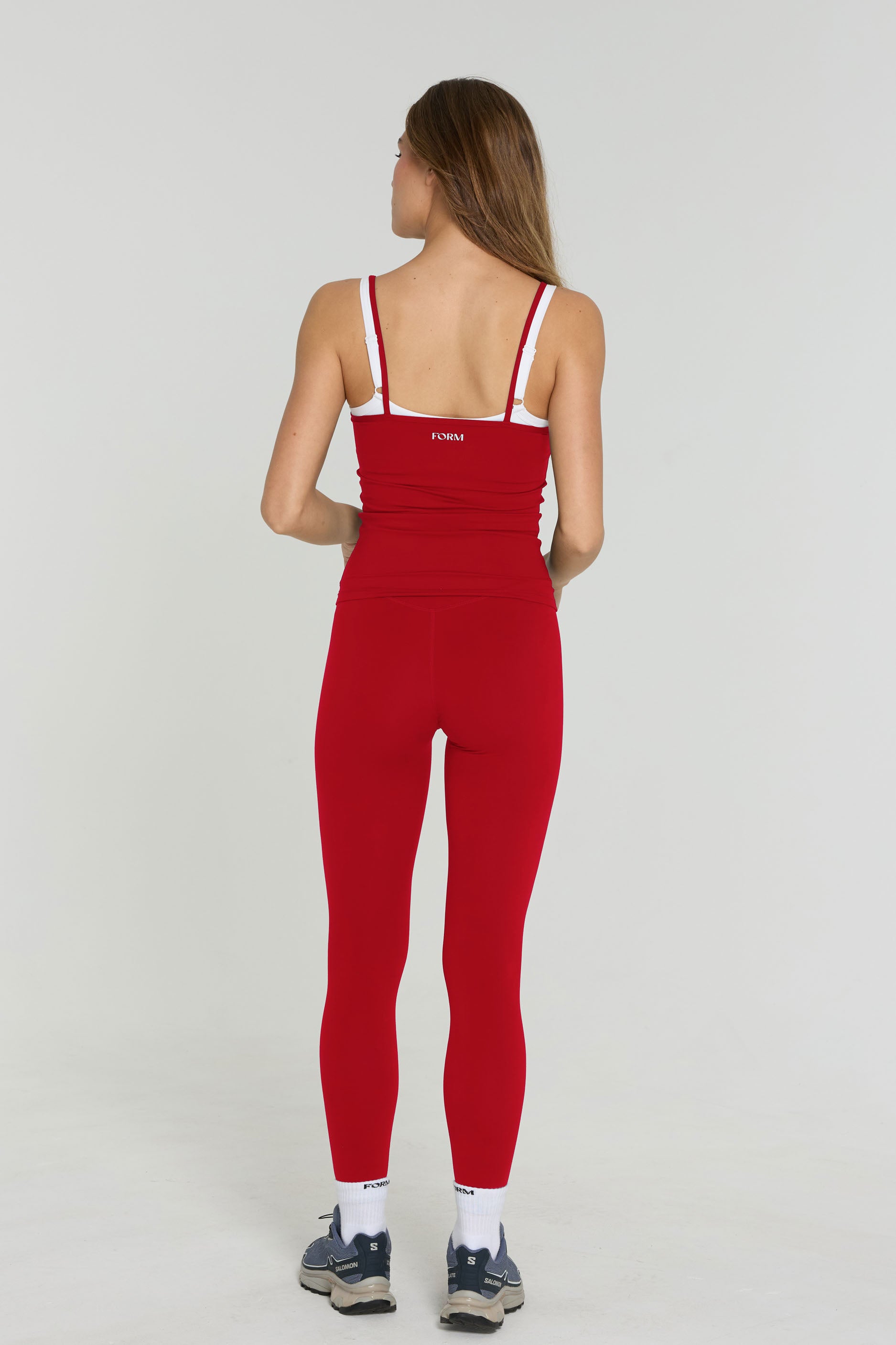 Layered Tank   Cherry/White
