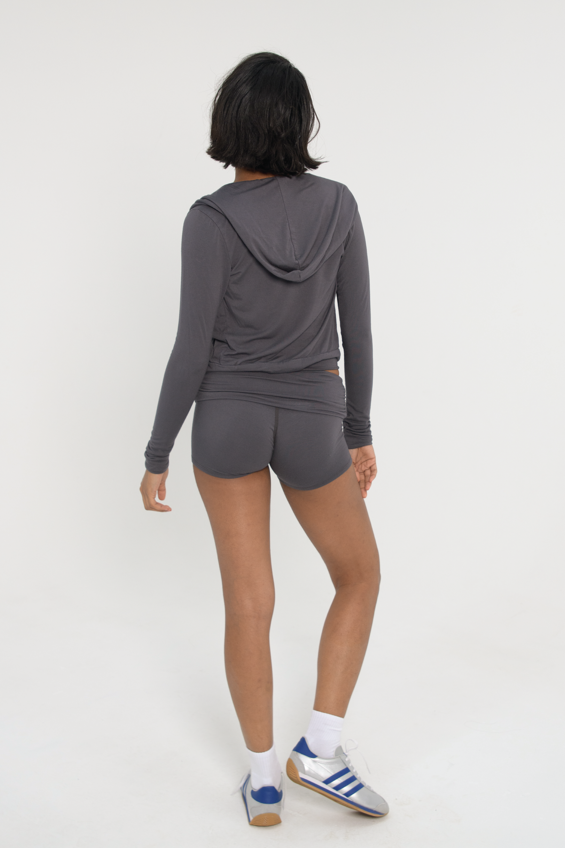 Fitted Zip Up Jacket   Thunderstorm
