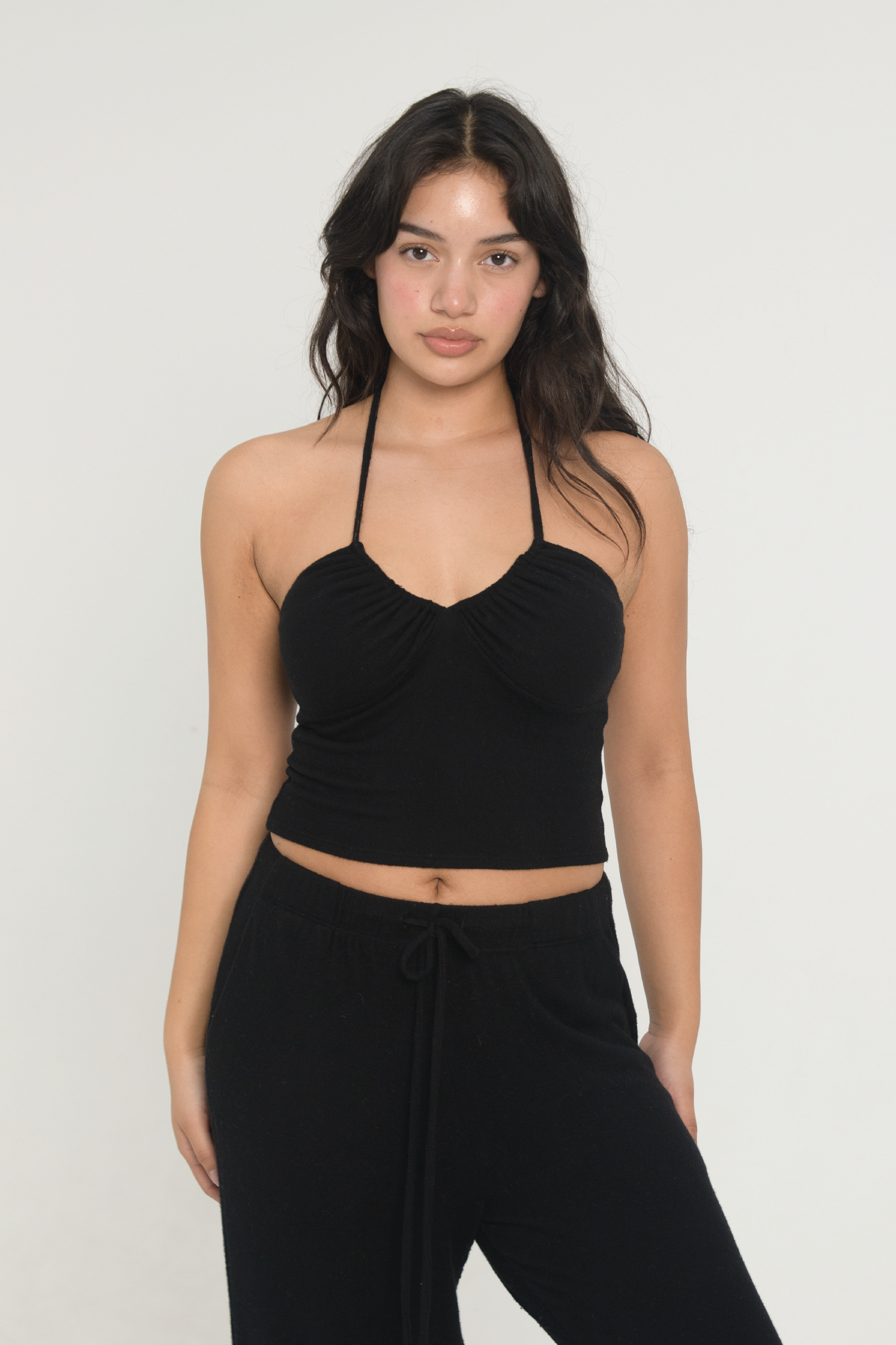 Sweater Halter   Black
