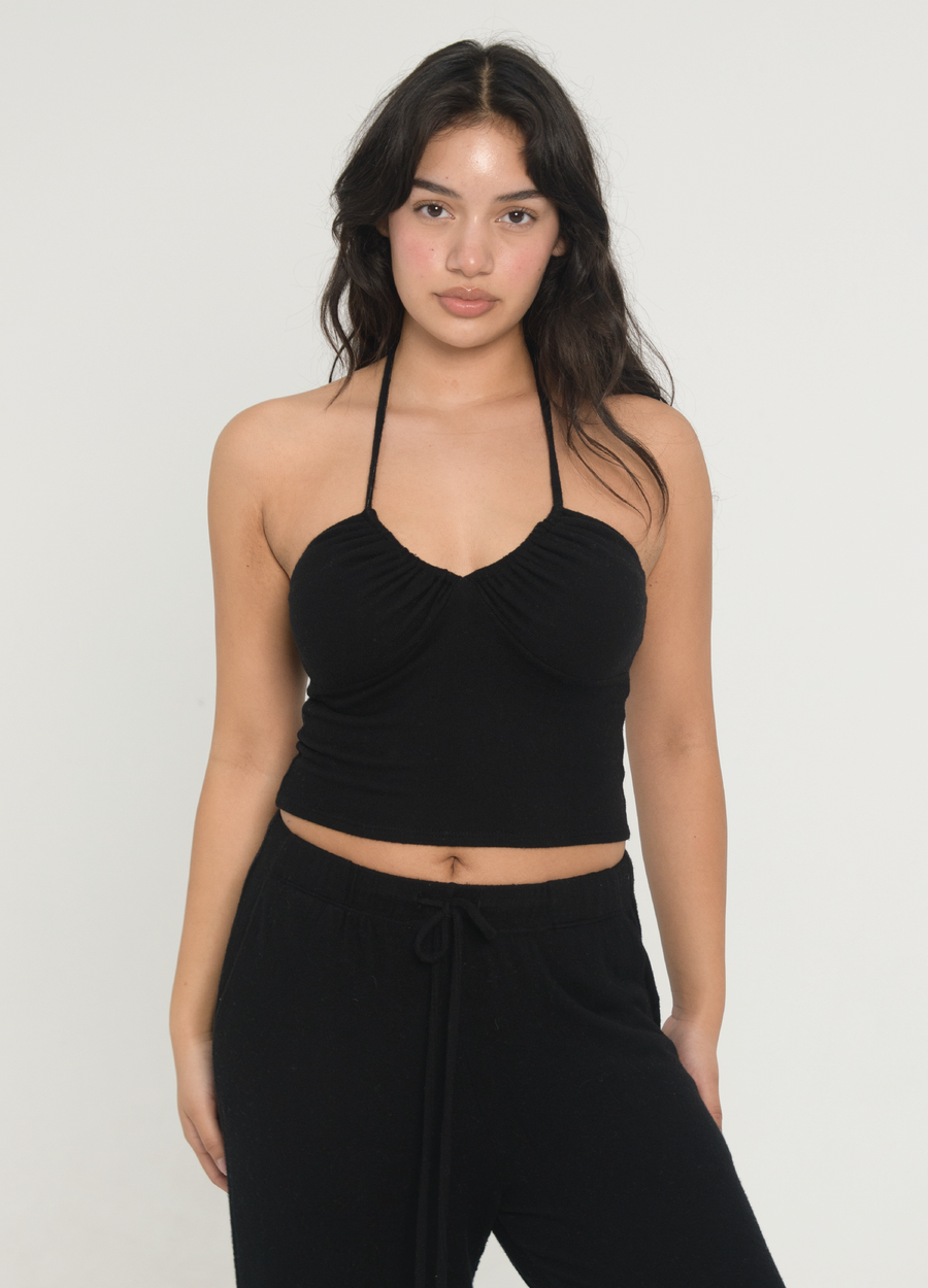 Sweater Halter - Black