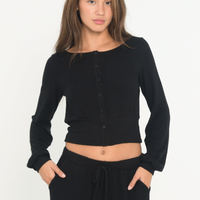 Cardigan Sweater - Black