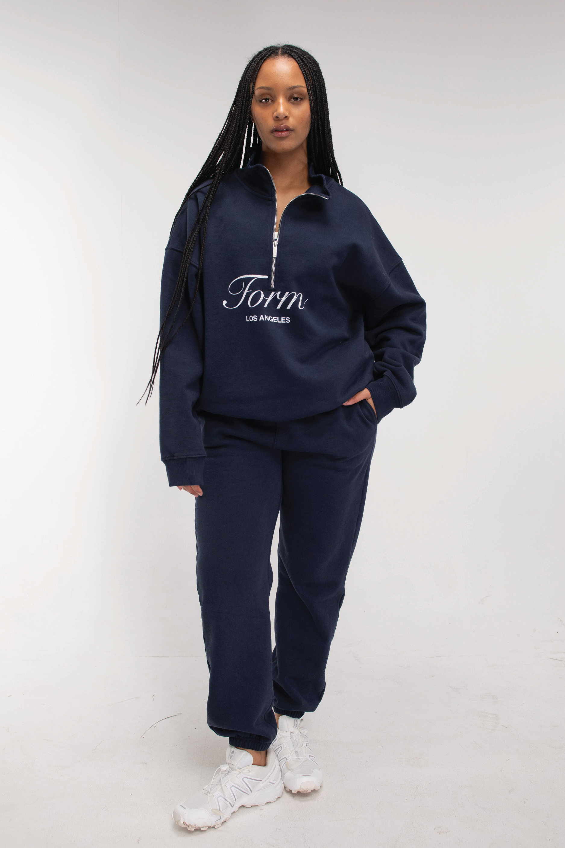 Quarter Zip   Navy
