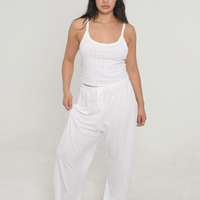 Pointelle Pants - White