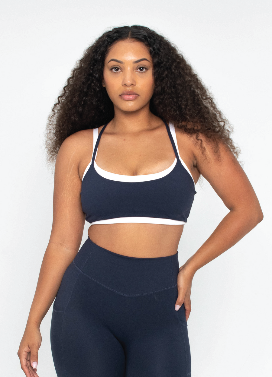 Layered Bra - Navy