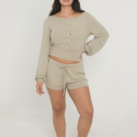 Sweater Shorts - Oatmeal