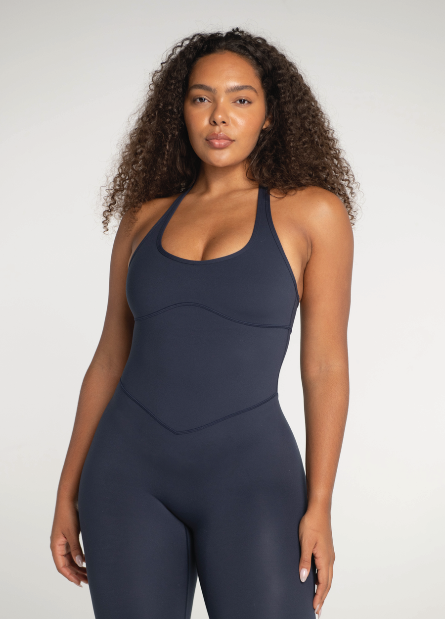 Halter Onesie - Navy