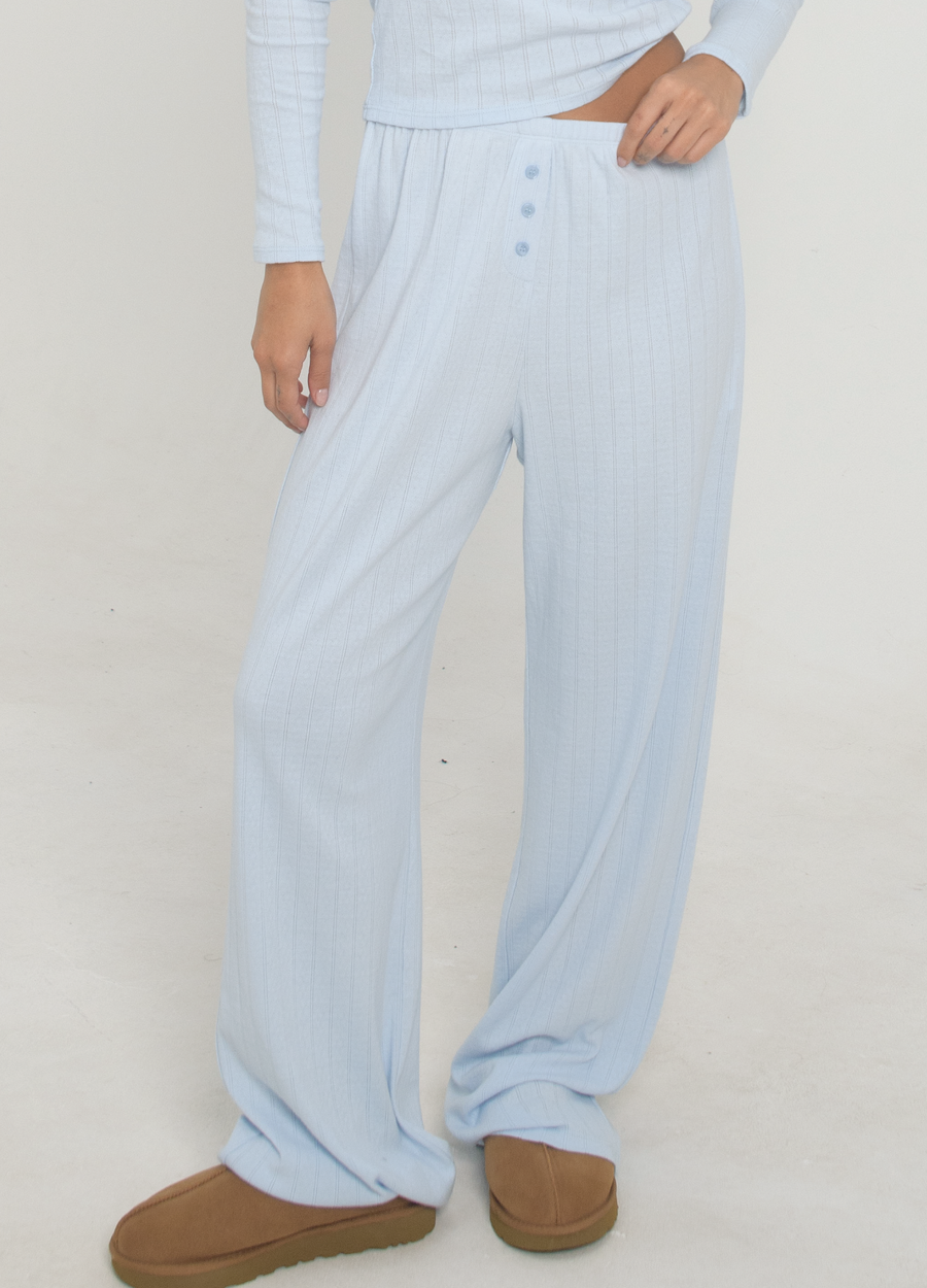 Pointelle Pants - Baby Blue