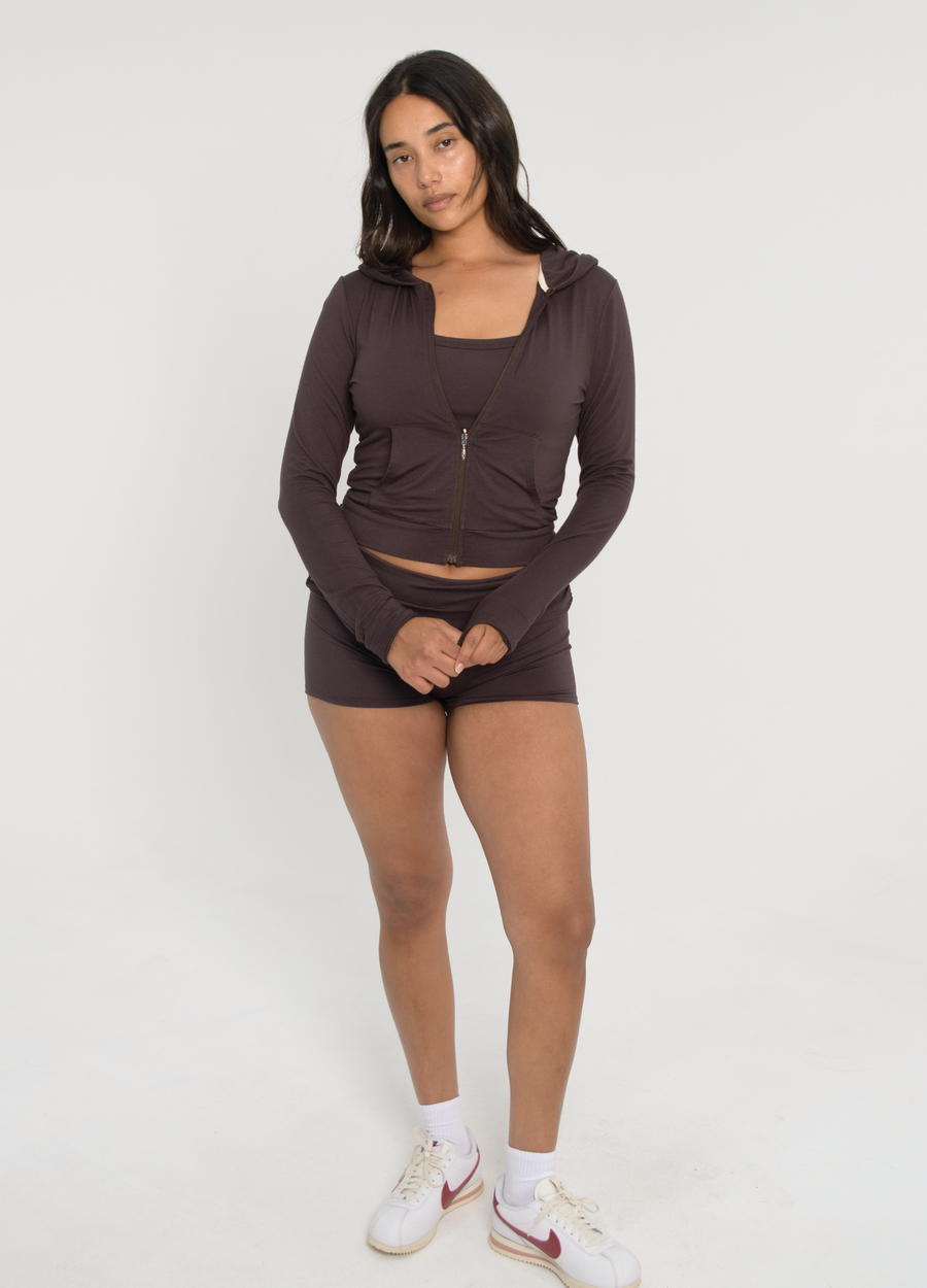 Fitted zip up jacket sales